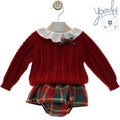 Yoedu | Completo 2 pezzi rosso tartan