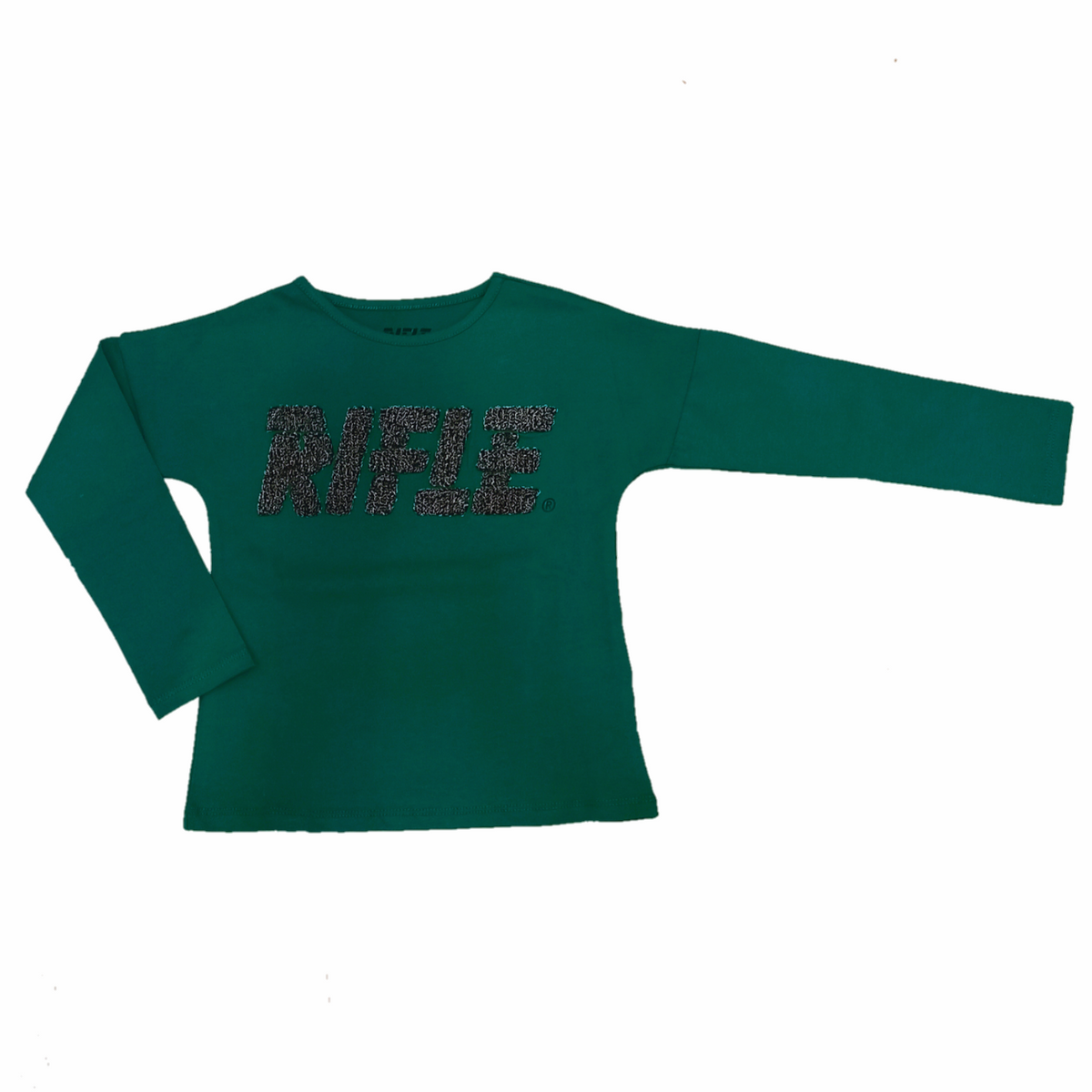 T-shirt Rifle verde ottanio bambina