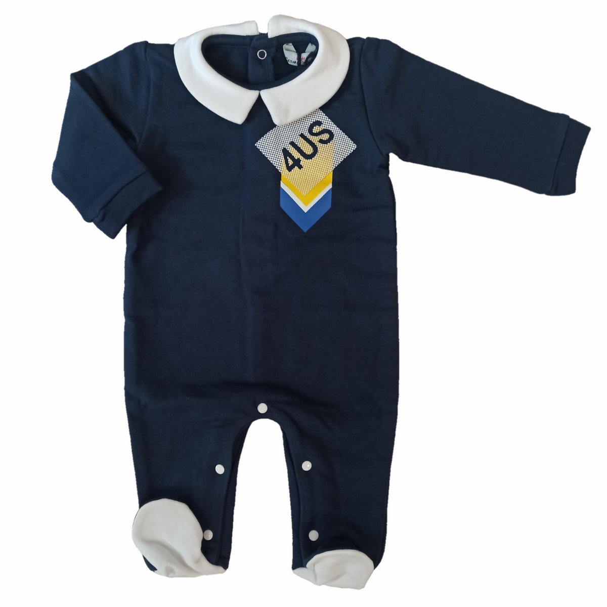 Paciotti | Tutina felpa blu - giallo