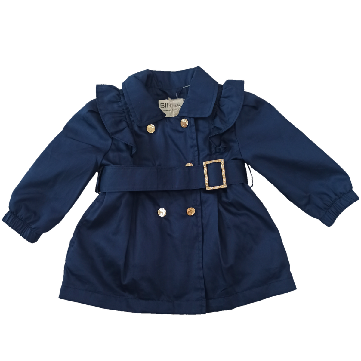 Trench blu neonata primaverile