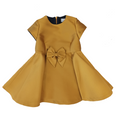 Ambarabà | Abito cerimonia giallo oro bambina
