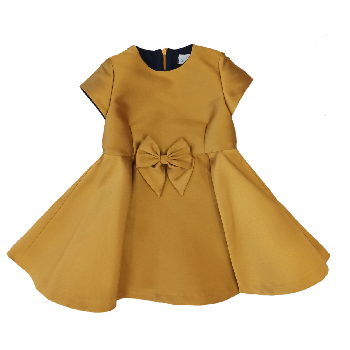 Ambarabà | Abito cerimonia giallo oro bambina