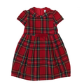 Ambarabà | Vestito scozzese rosso bambina