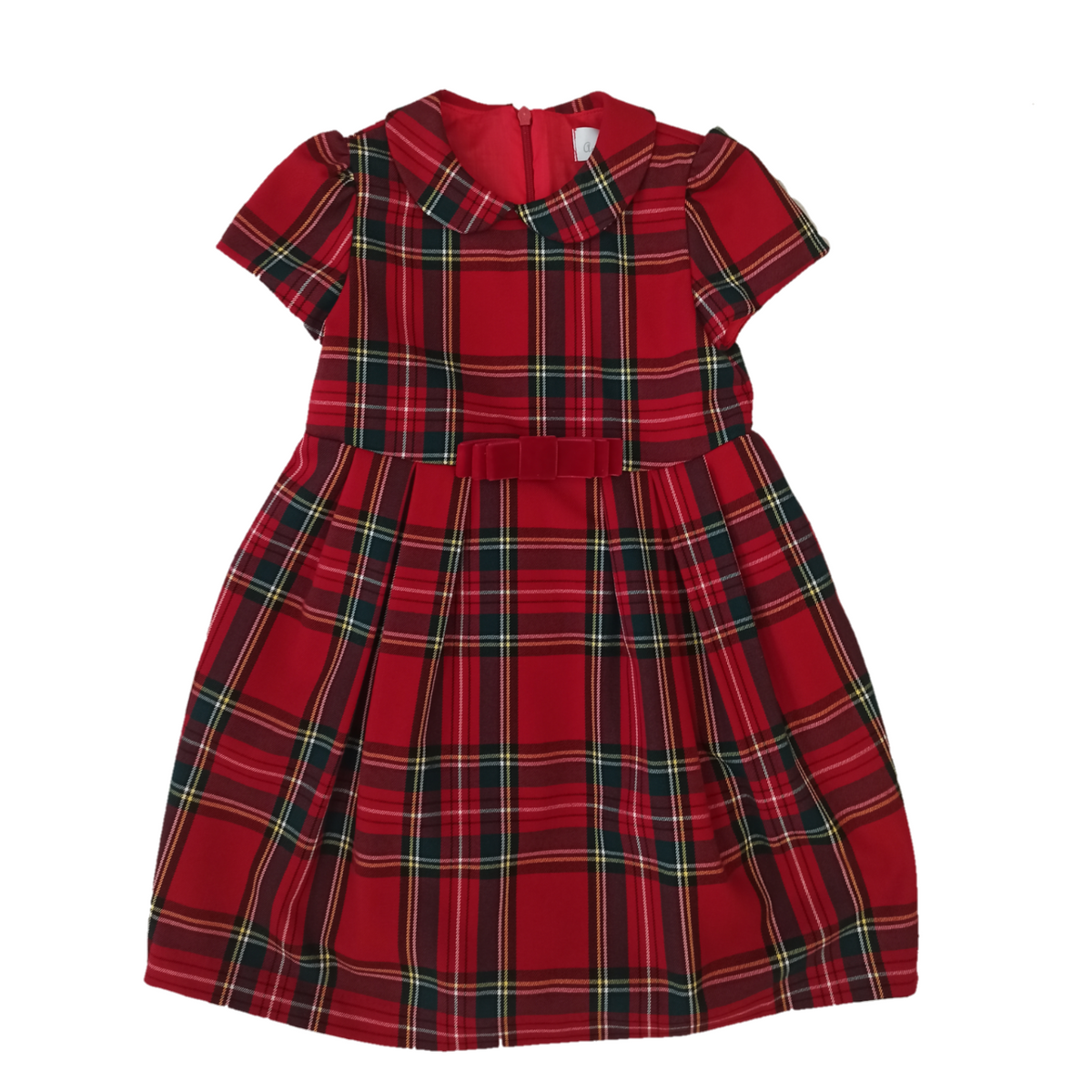 Ambarabà | Vestito scozzese rosso bambina