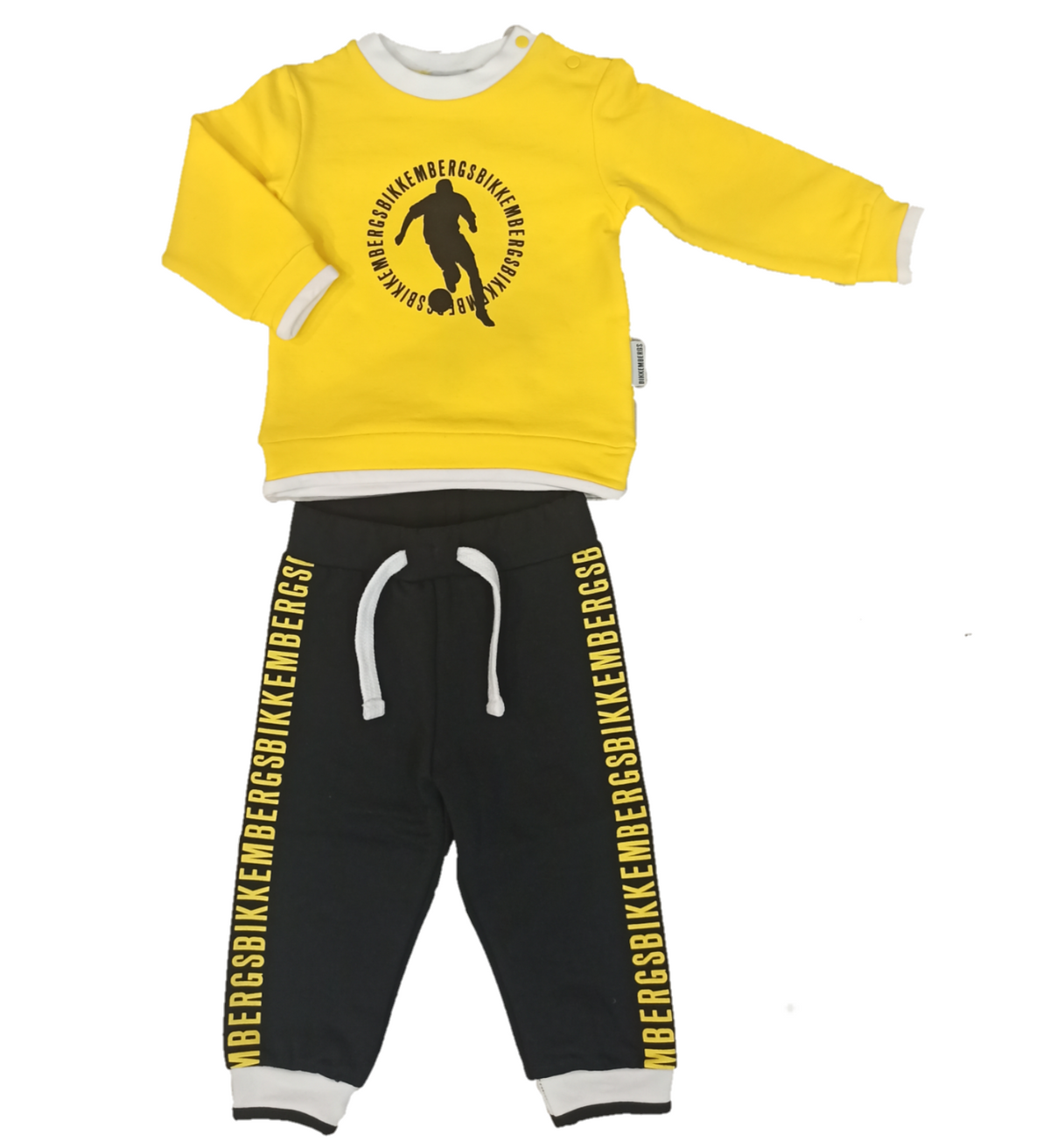 Bikkembergs | Tuta neonato gialla nera