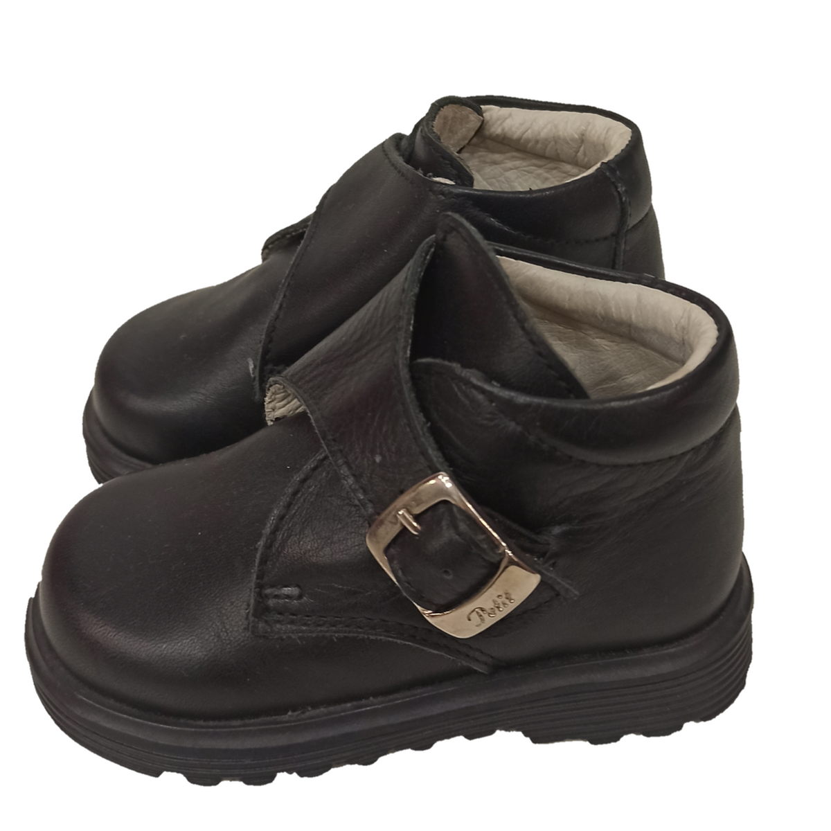 Petit | Stivaletto nero con fibbie bambino