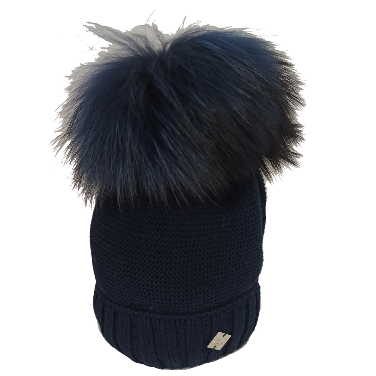 Furfante | Cappello lana blu con pompon Murmasky