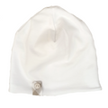Ninnaoh | Cappellino neonato cotone bianco beige