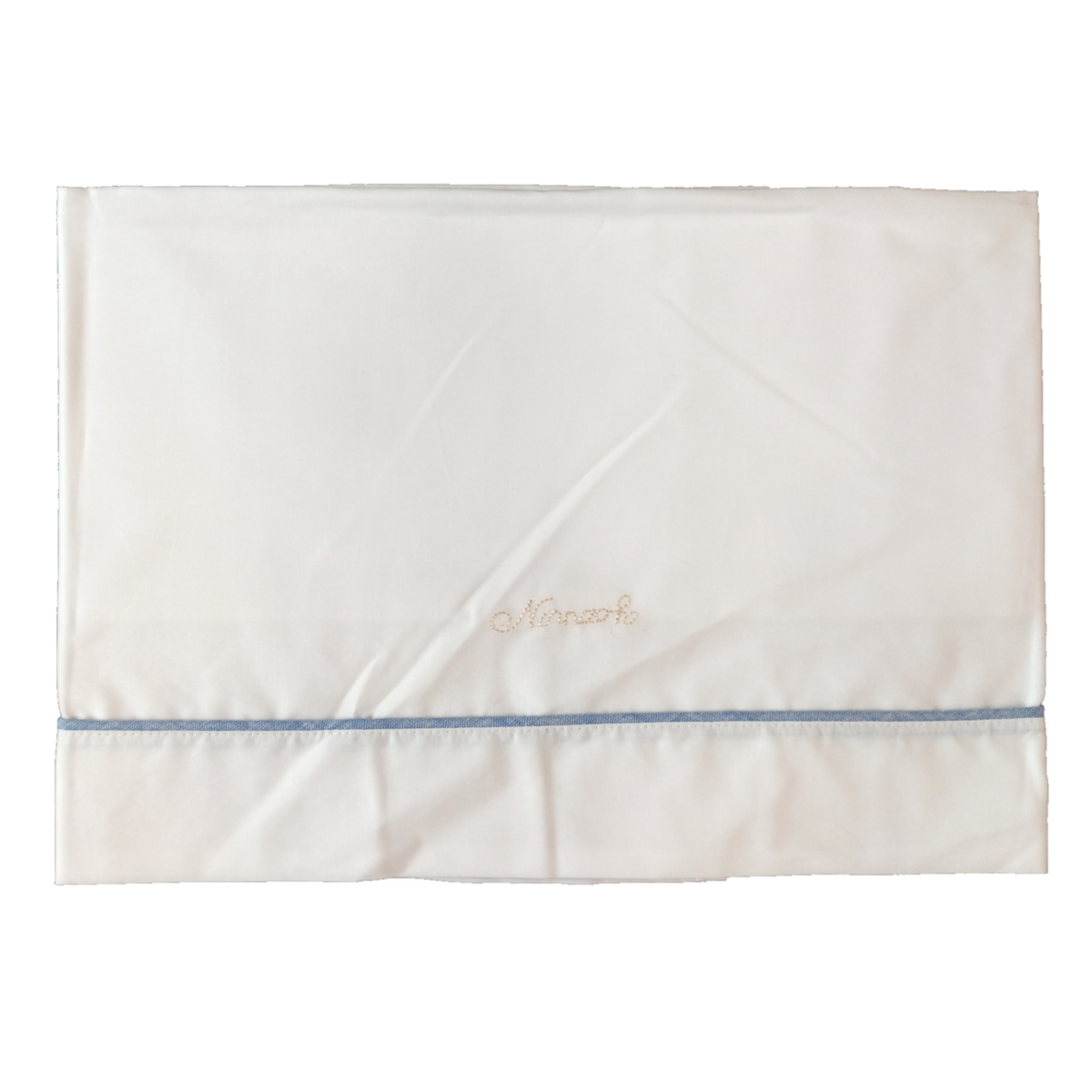 Ninnaoh | Lenzuolo carrozzino profilo azzurro beige