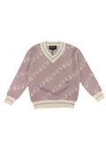 Trussardi | Maglione a V rosa bambina
