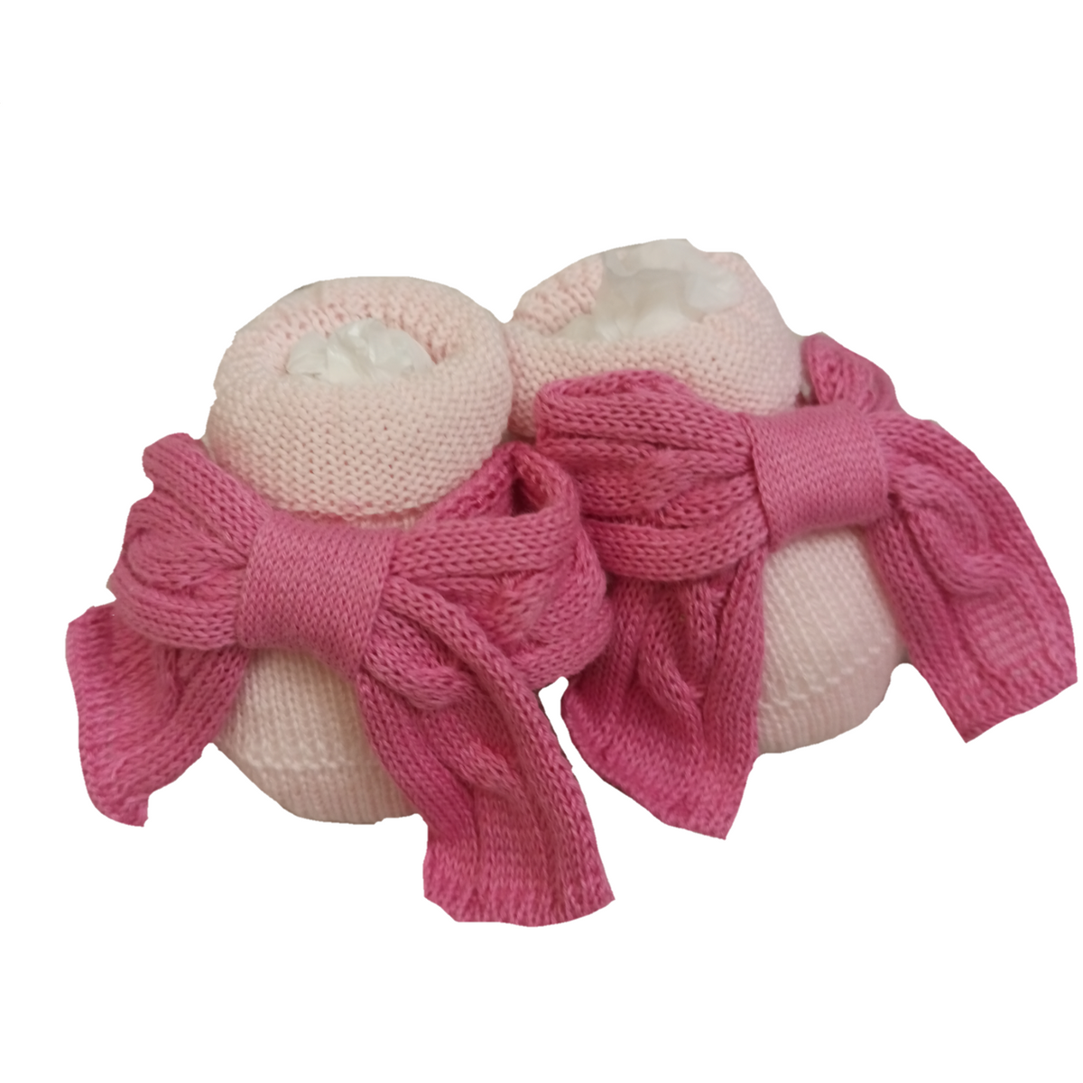 Bebè di Almy | Scarpine rosa fragola fiocco
