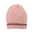 Bebè di Almy | Cappellino lana rosa biscotto neonata