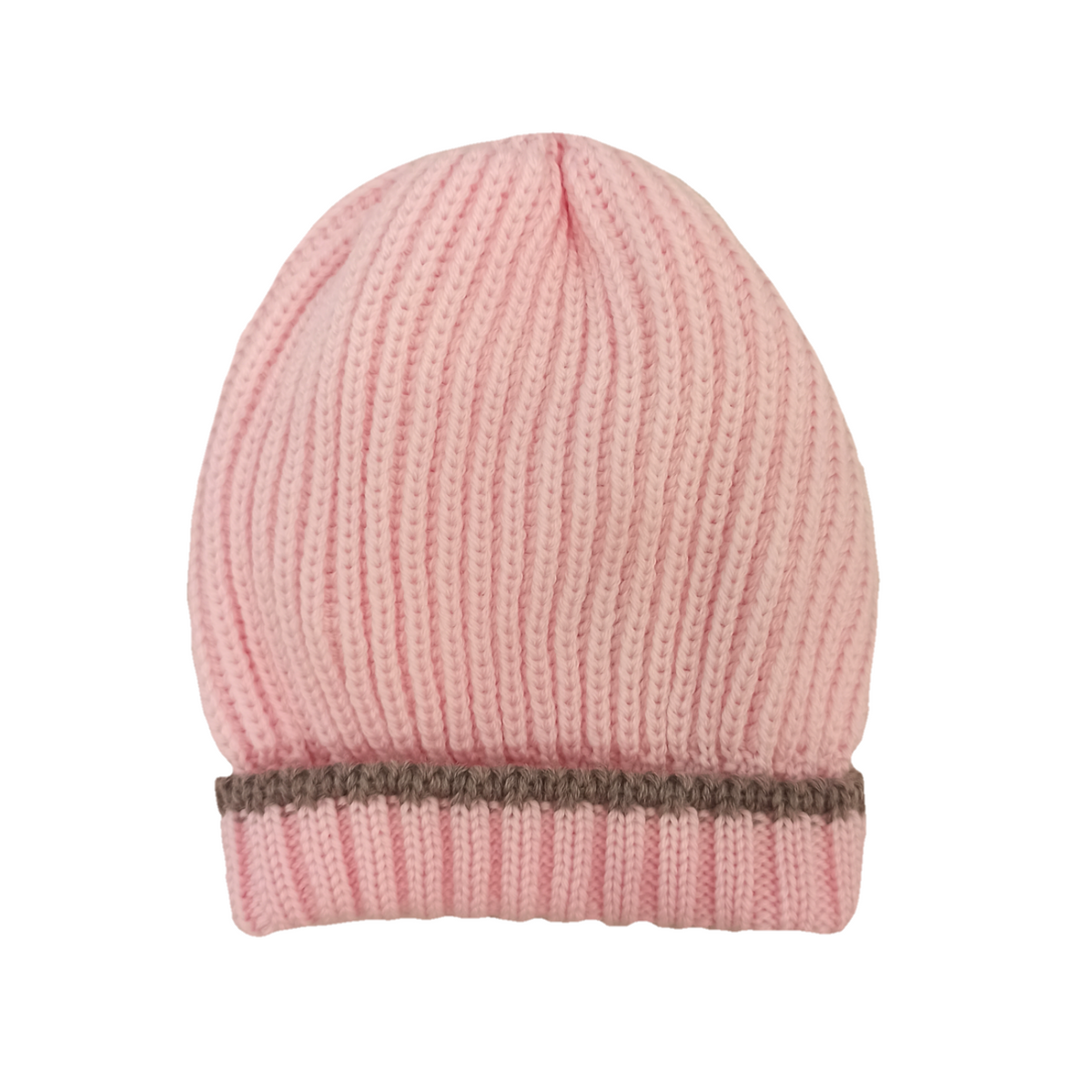 Bebè di Almy | Cappellino lana rosa biscotto neonata