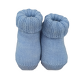Bebè di Almy | Scarpine neonato lana celeste