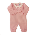 Bebè di Almy | Tutina lana rosa fiocco