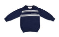 Paciotti | Maglione blu girocollo cotone
