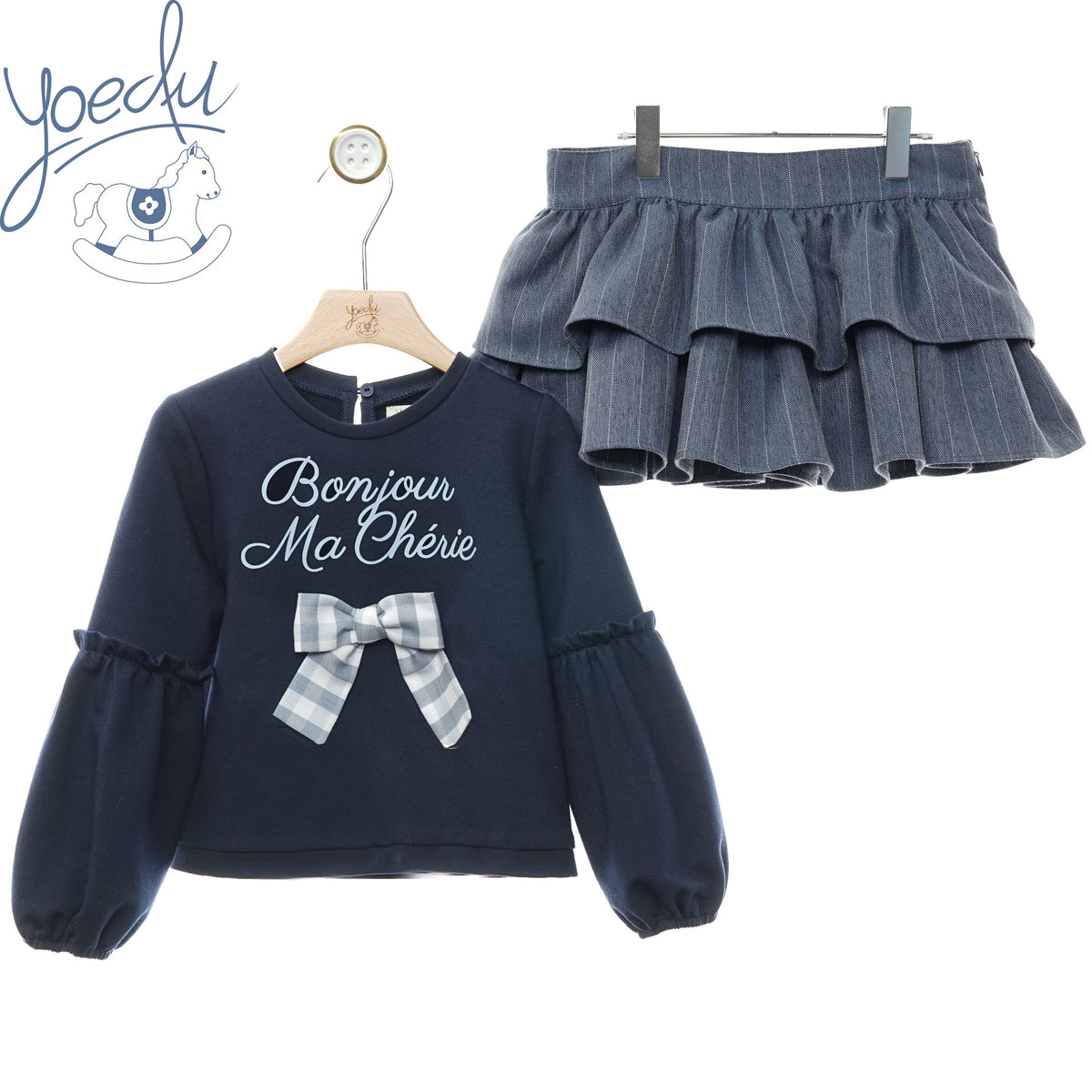 Yoedu | Completo bambina con gonna Nieves