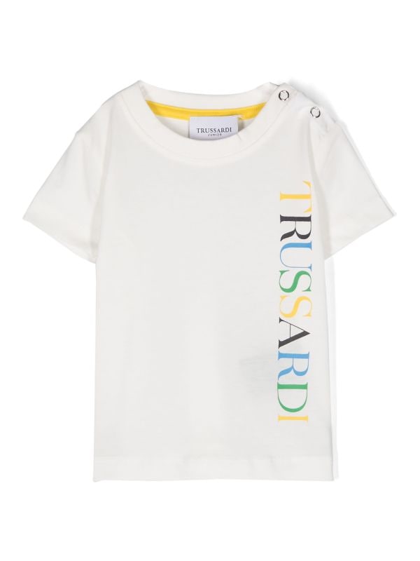 Trussardi | T-shirt bianca gialla
