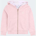 Trussardi | Felpa zip cappuccio rosa