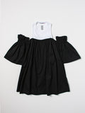 Patrizia Pepe | Abito bianco nero cotone bambina
