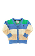 Trussardi | Cardigan righe azzurro verde