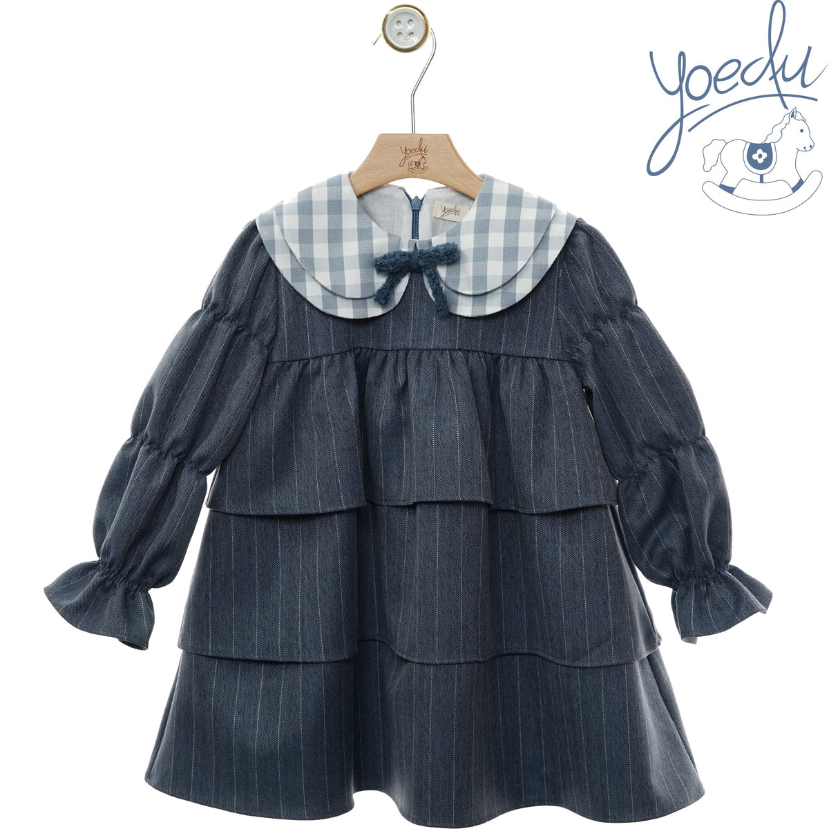 Yoedu | Abito gessato blu Nieves