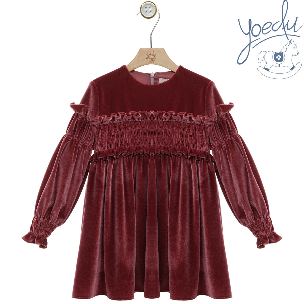 Yoedu | Abito ciniglia punto smock