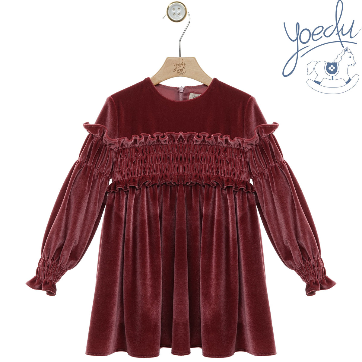 Yoedu | Abito ciniglia punto smock