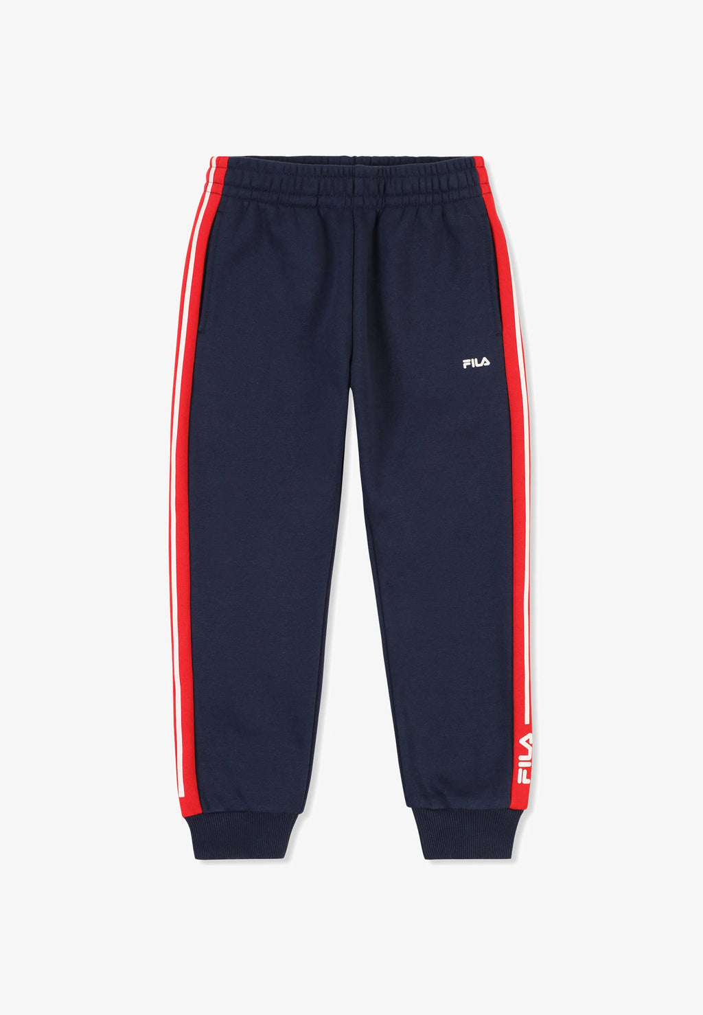 Fila | Pantalone felpa blu profilo rosso bianco