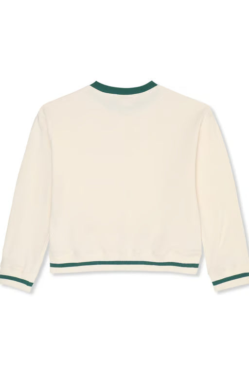 Fila | Felpa panna verde girocollo