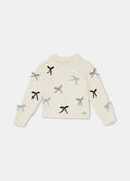 Liujo | Maglione bianco fiocchetti 