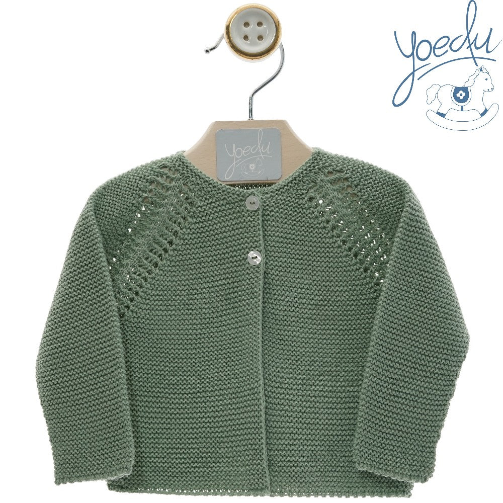 Yoedu | Cardigan cotone verde salvia