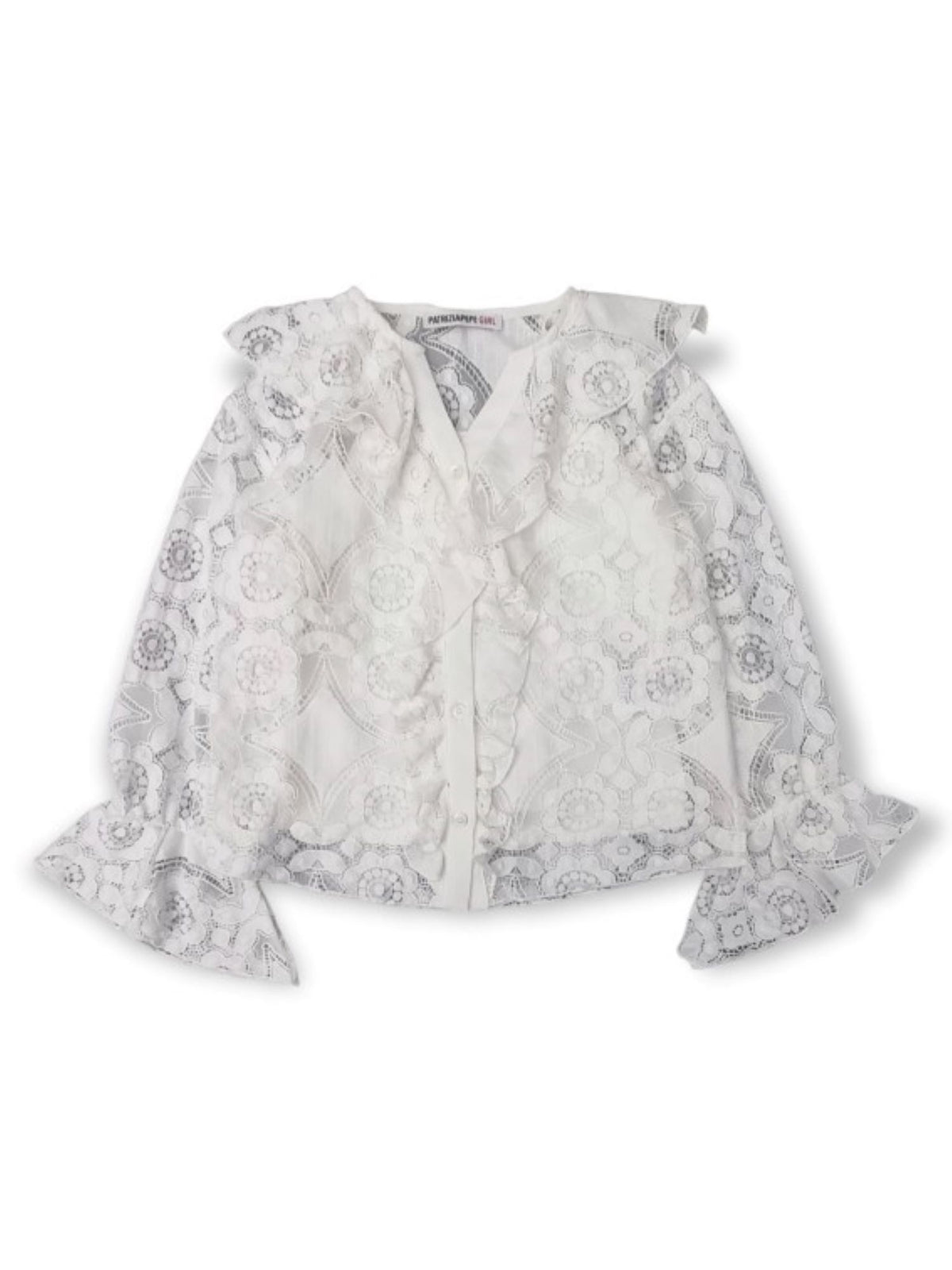 Patrizia Pepe | Camicia pizzo bianca bambina