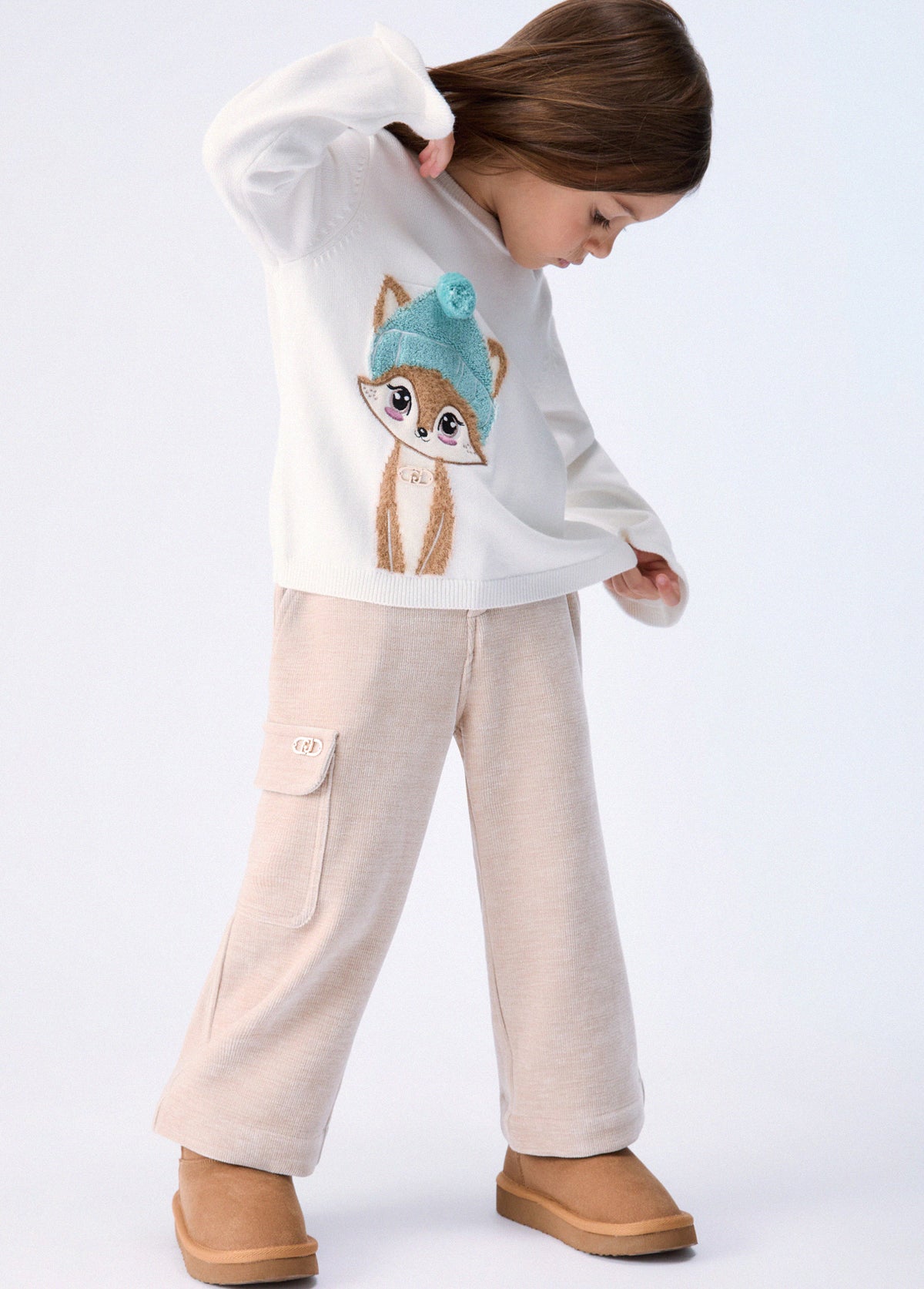 Liujo | Pantalone palazzo beige velluto