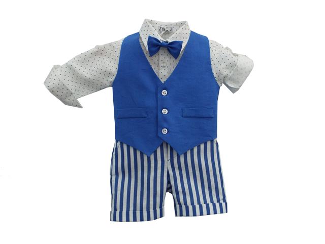 Ninnaoh | Completo neonato cerimonia azzurro
