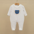 Ninnaoh | Tutina neonata cotone tasca jeans