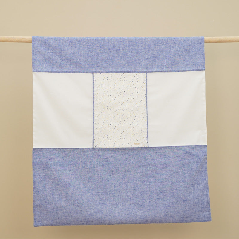 Piumoncino sfoderabile cotone neonato azzurro pois Ninnaoh