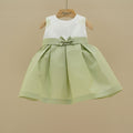 Ninnaoh | Abito verde ricamato bambina