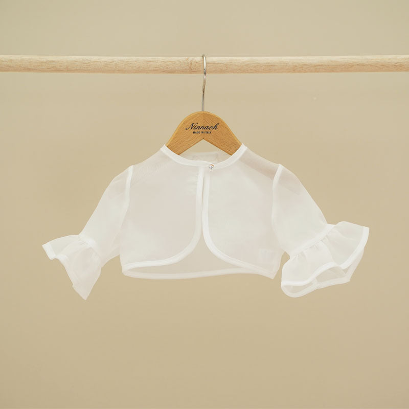 Ninnaoh | Bolerino organza bianco