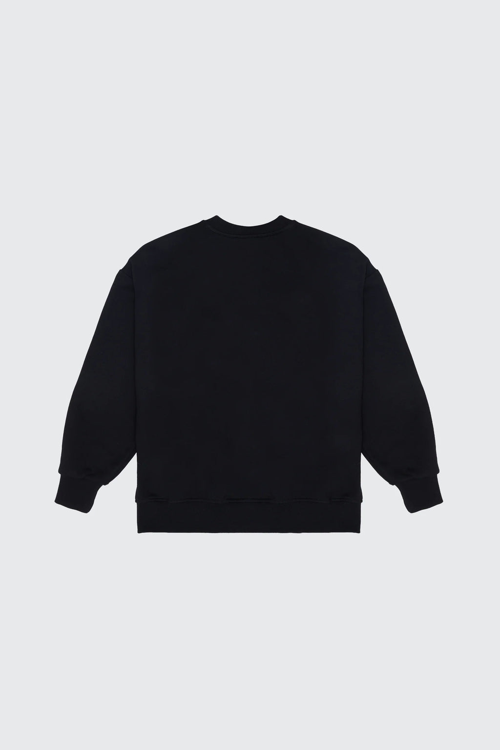 Barrow | Felpa nera logo girocollo