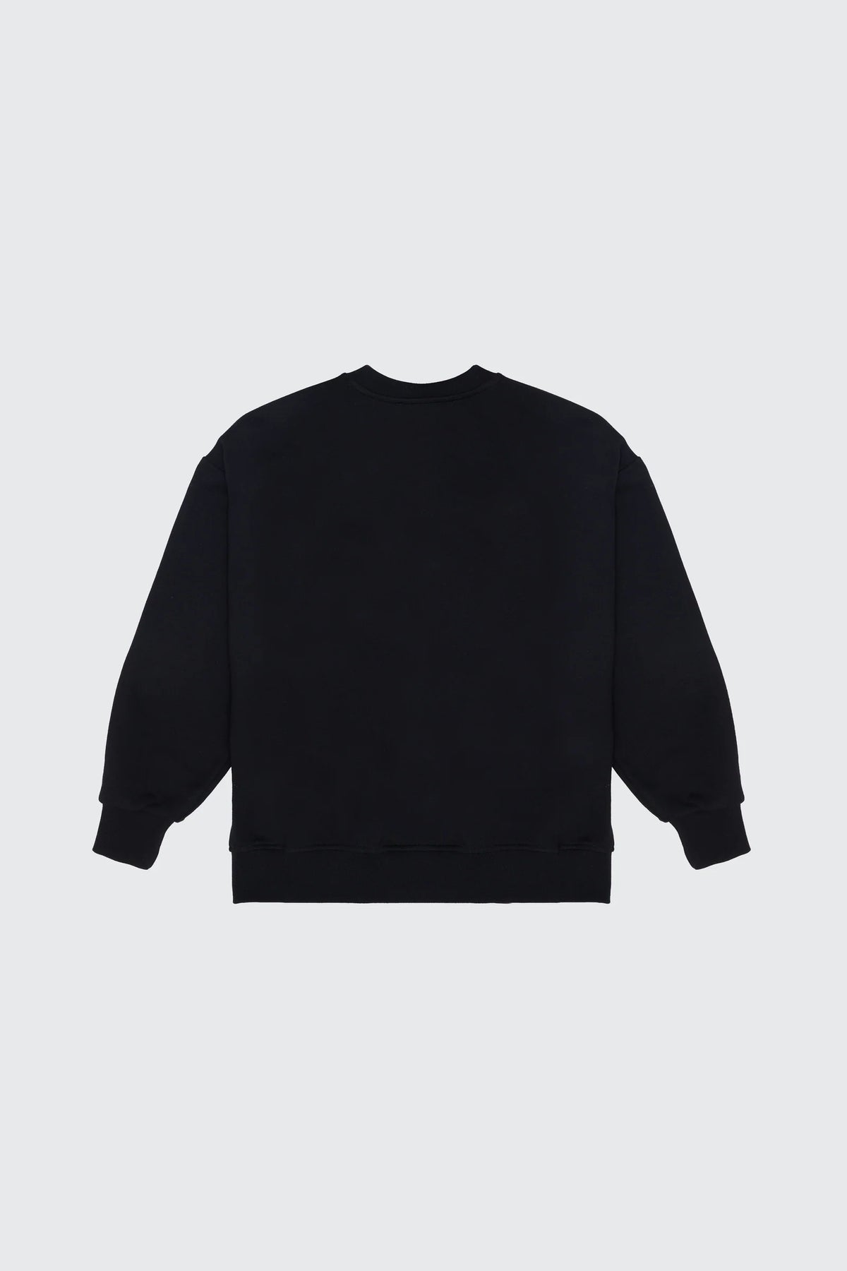 Barrow | Felpa nera logo girocollo