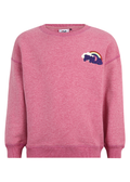 Fila | Felpa garzata girocollo rosa bambina