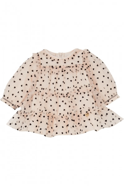 Liujo | Abito tulle rosa cuoricini