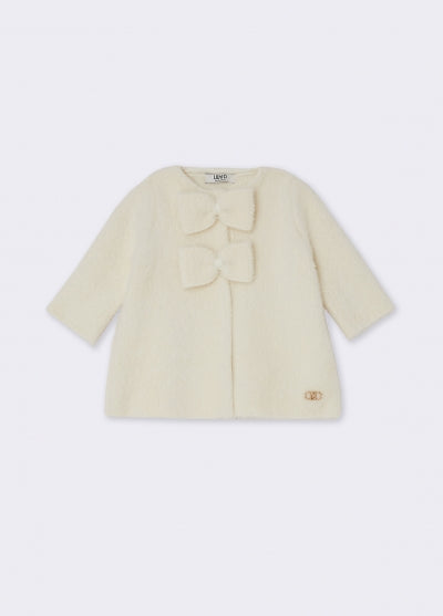 LiuJo | Cappottino maglia pelo panna