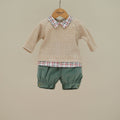 Ninnaoh | Completo neonato maglione bermuda