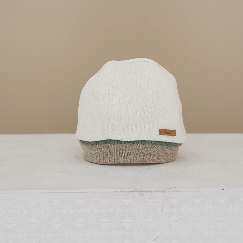 Ninnaoh | Cappello neonato panna beige verde