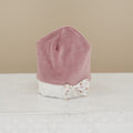 Ninnaoh | Cappello neonata panna malva fiocco