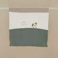 Ninnaoh | Copertina panna beige verde cagnolino