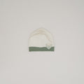 Ninnaoh Pure Love | Cappello neonata panna verde cuore