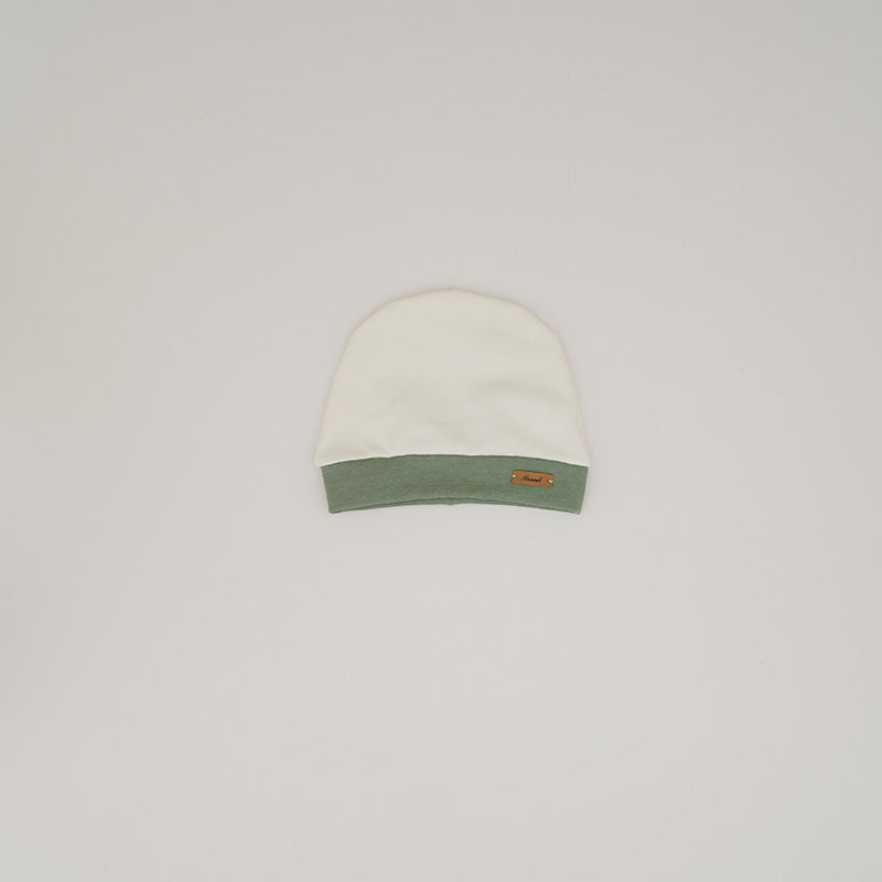 Ninnaoh Pure Love | Cappello neonato panna verde